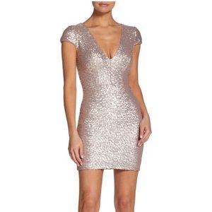 NWT Ice Pink Zoe Sequin Dress by Dress the Population